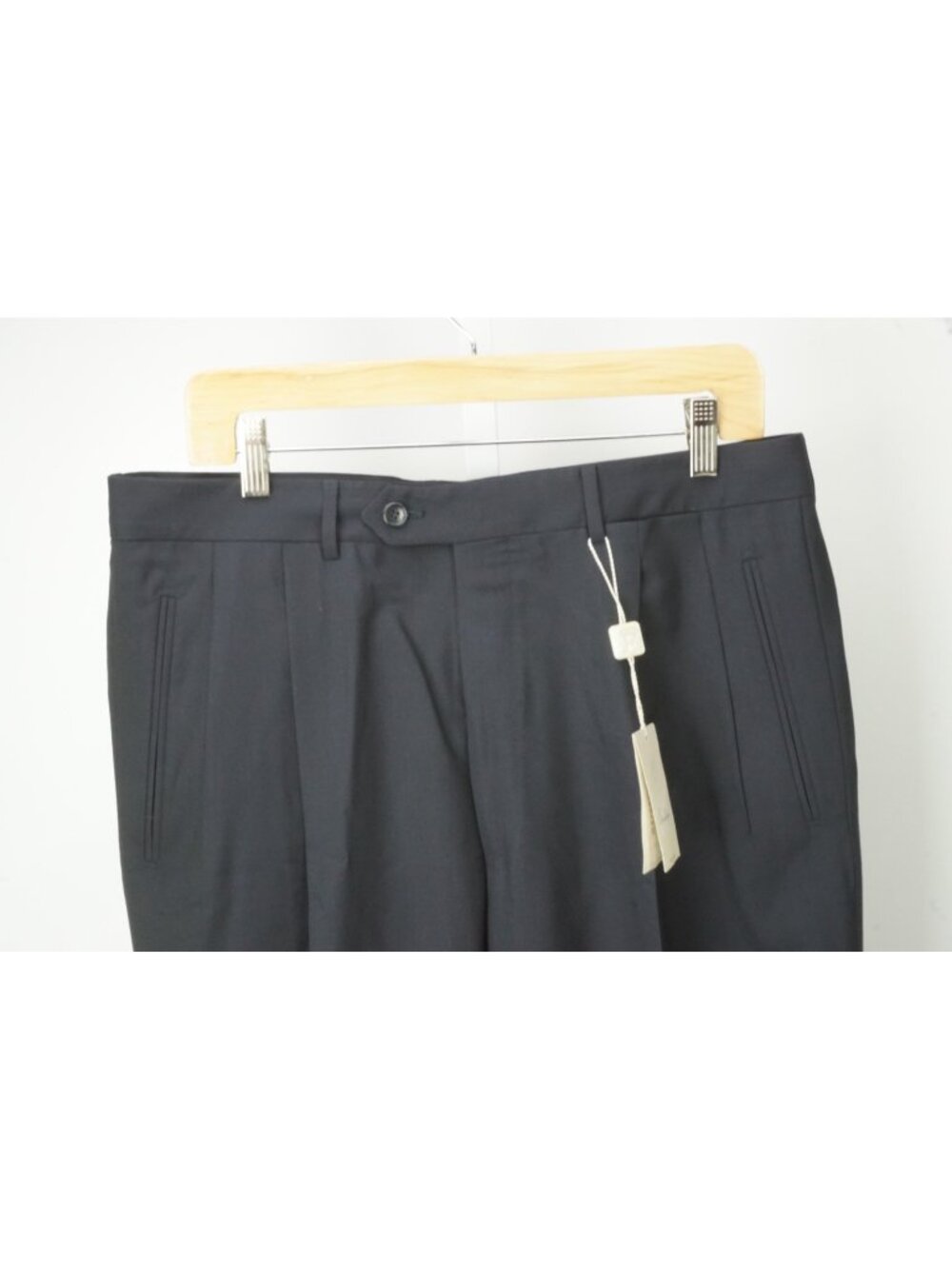Corneliani Evolution Dark Blue Wool Dress Pants Sz 52R EU BRAND NEW